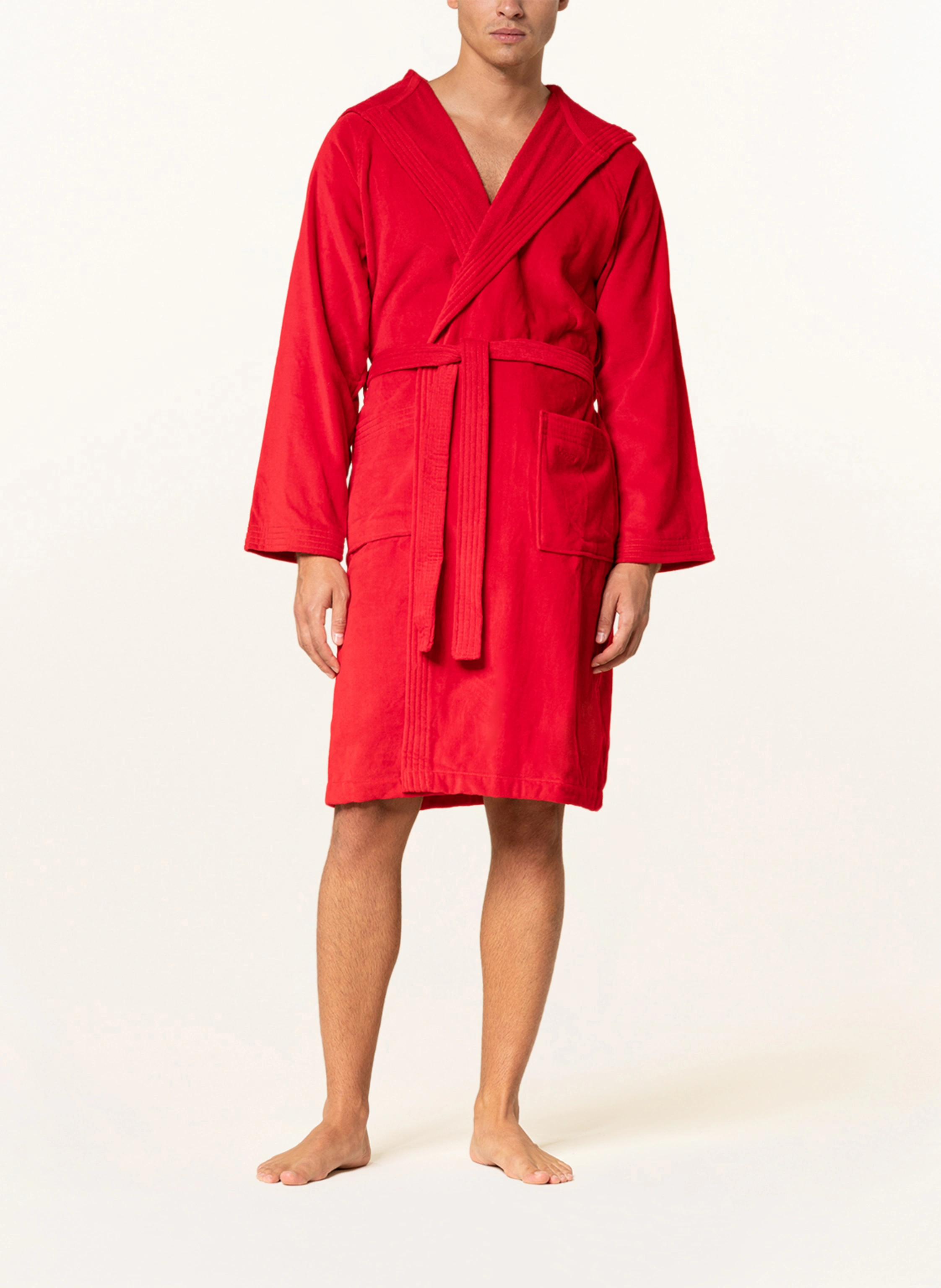 VOSSEN Unisex-Bademantel TEXAS mit Kapuze