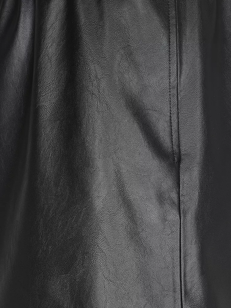ANINE BING Lederrock schwarz