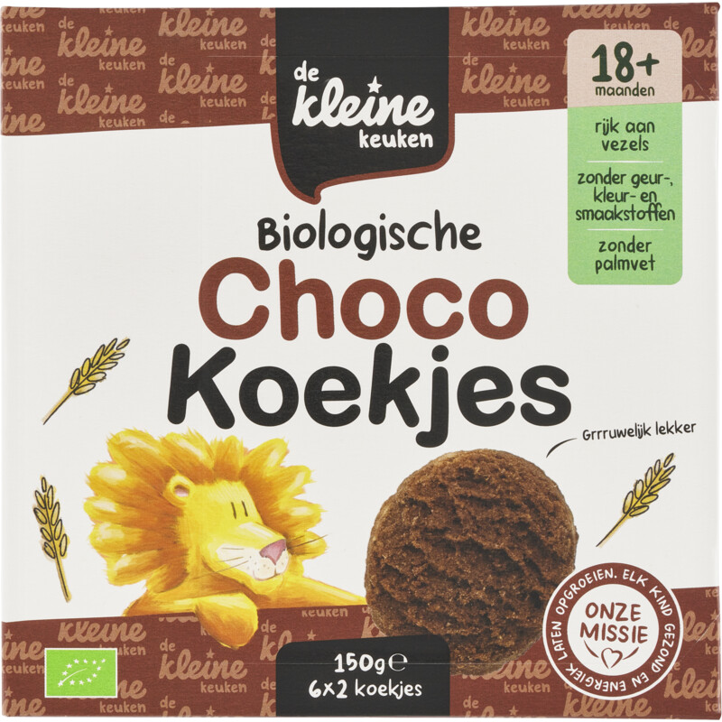 De Kleine Keuken Biologische chocokoekjes 18m+