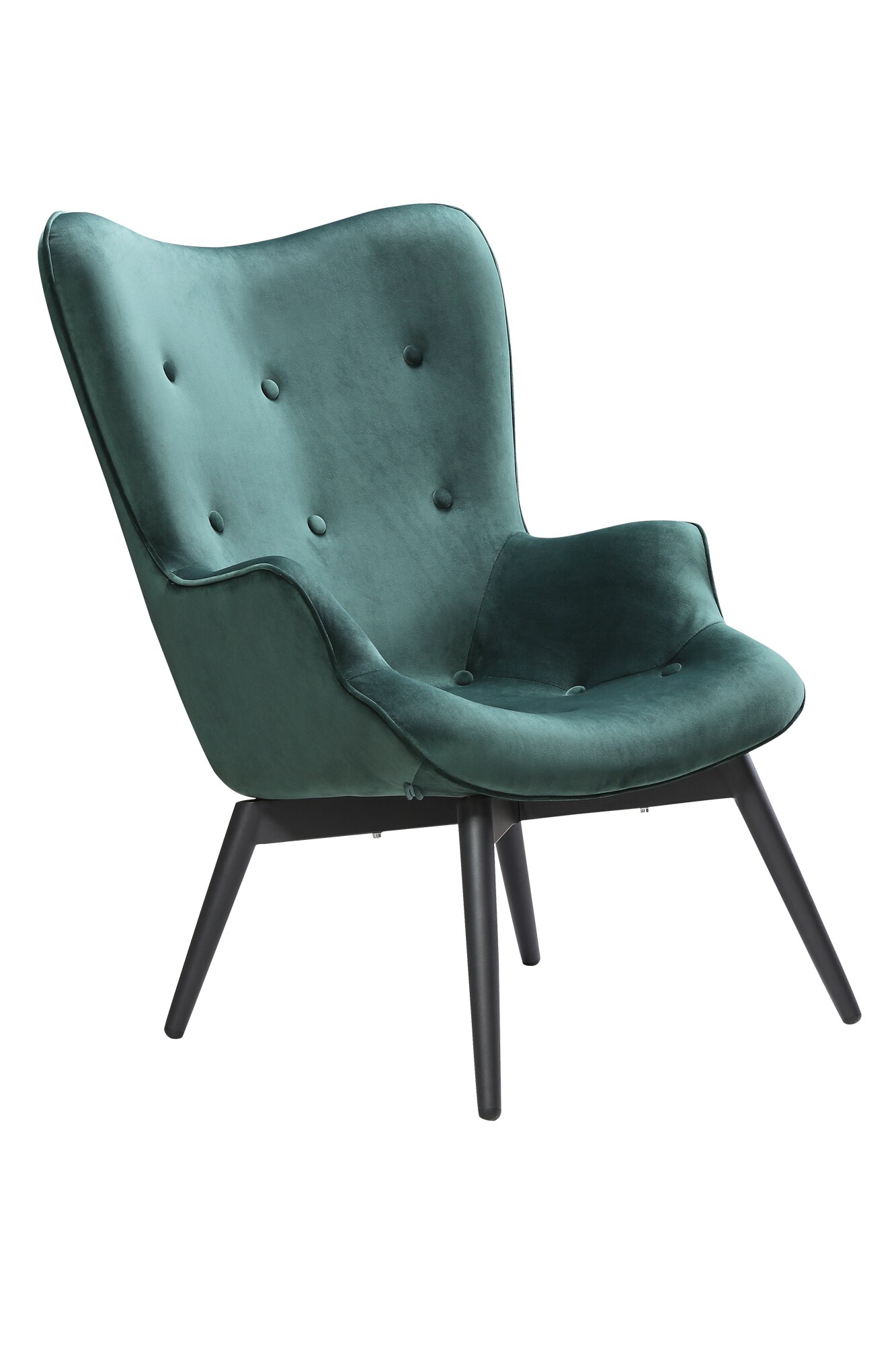 Sessel Grün Samt Relaxsessel Polstersessel Ohrensessel Loungesessel