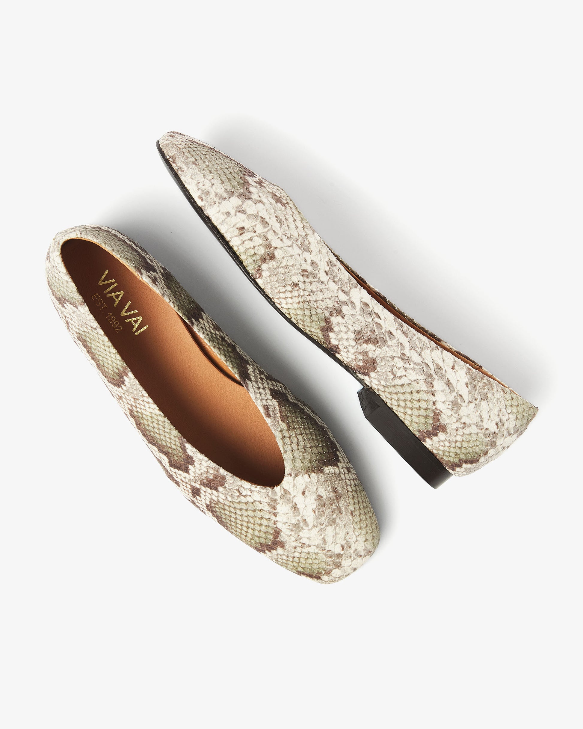 VIA VAI slangenprint ballerinas Lou Emmy