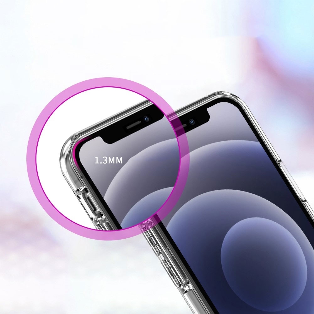 iPhone 12 / iPhone 12 Pro MagSafe Hybrid Hülle TPU Bumper Acryl Rückseite - Transparent