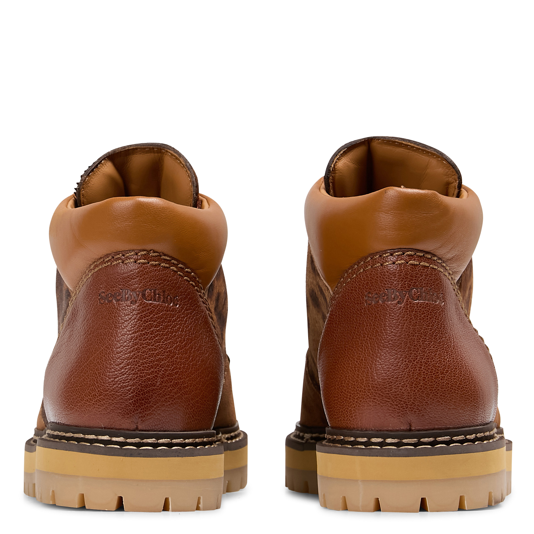 EILEEN - Boots bi-matière | Marron