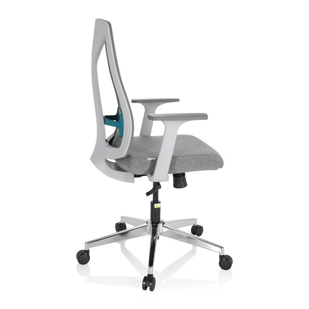 Profi Bürostuhl HALIFAX Stoff/Netzstoff mit Armlehnen hjh OFFICE