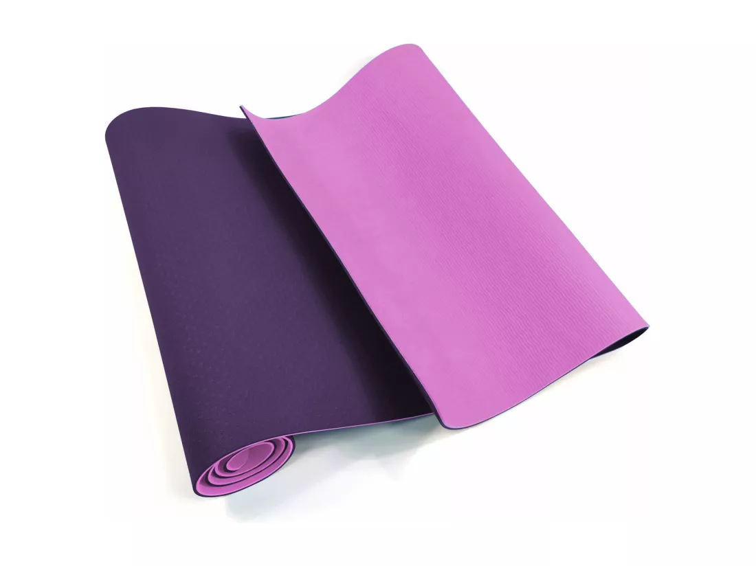 Rebecca Mobili Tapis Fitness Antidérapant Tpe Rose Violet 0,6x183x61
