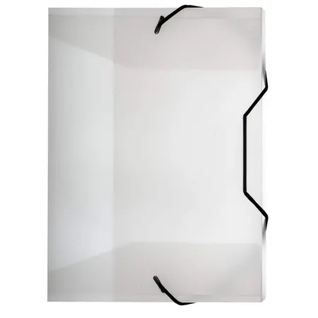 Idena Heftbox A5, Gummizug, PP, transparent, Stärke ca. 0,7mm