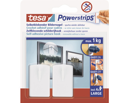 tesa Powerstrips zelfklevende fotonagel 4,3 x 2,7 cm