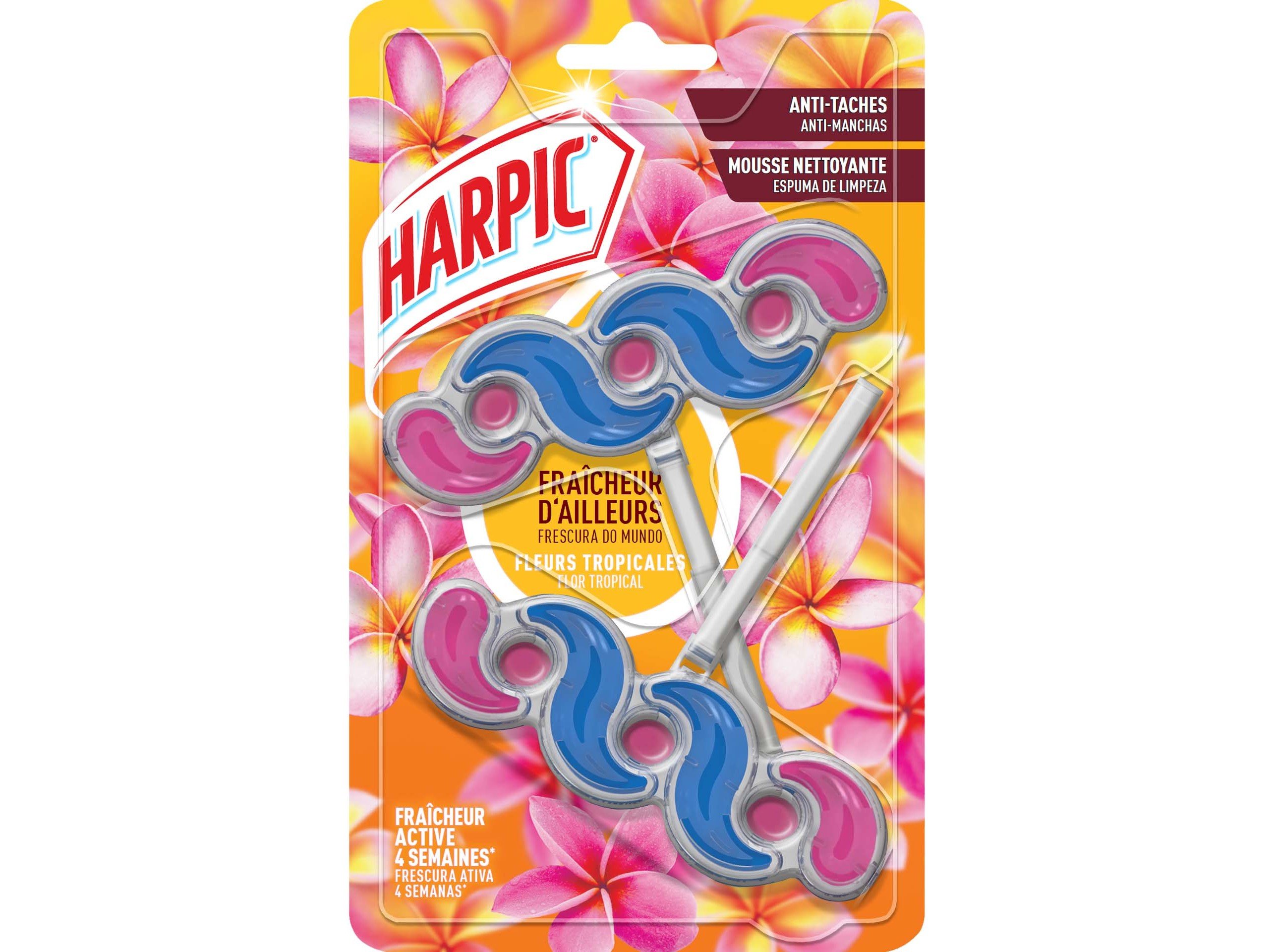 BLOCO SANITÁRIO POWER FLOR TROPICAL HARPIC 2X39G