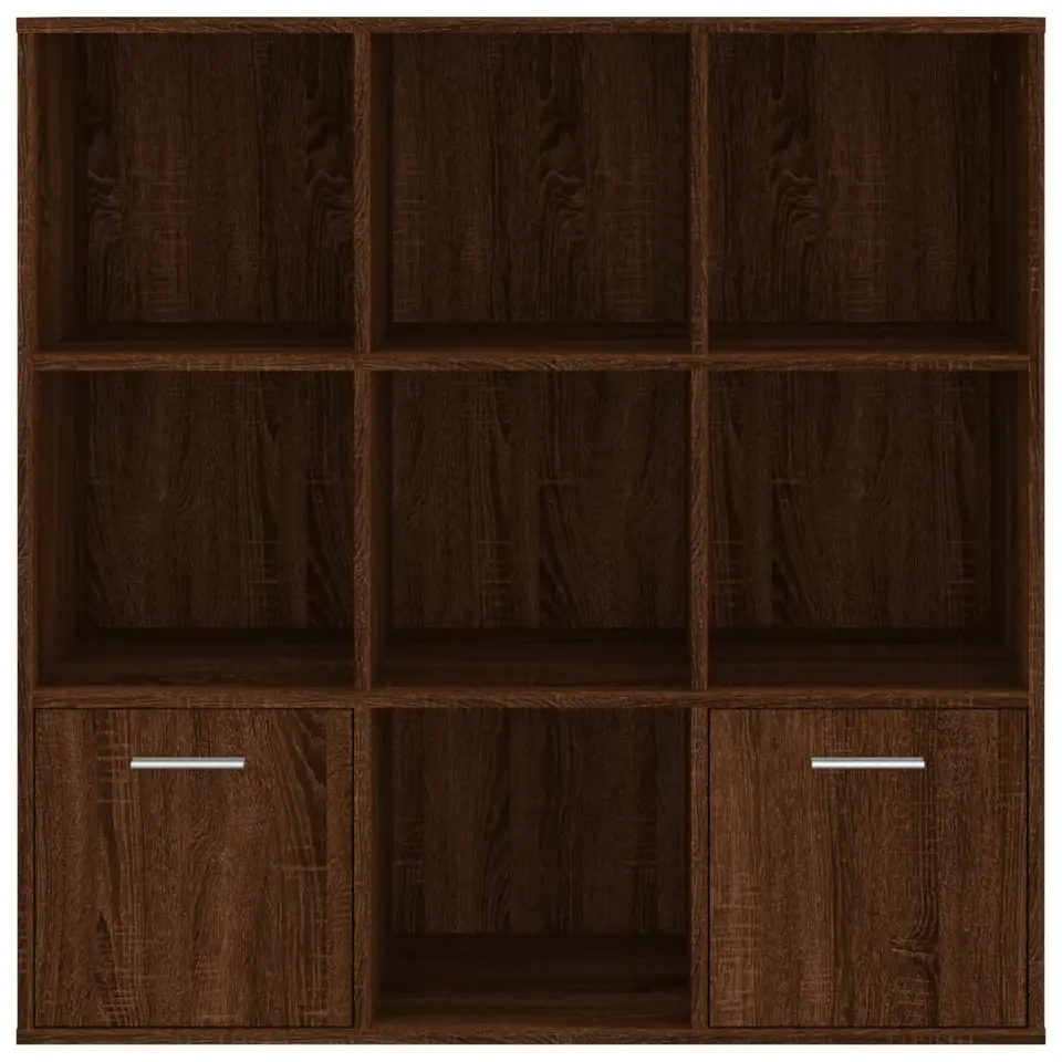 vidaXL - Boekenkast - Bruin - Bewerkt hout