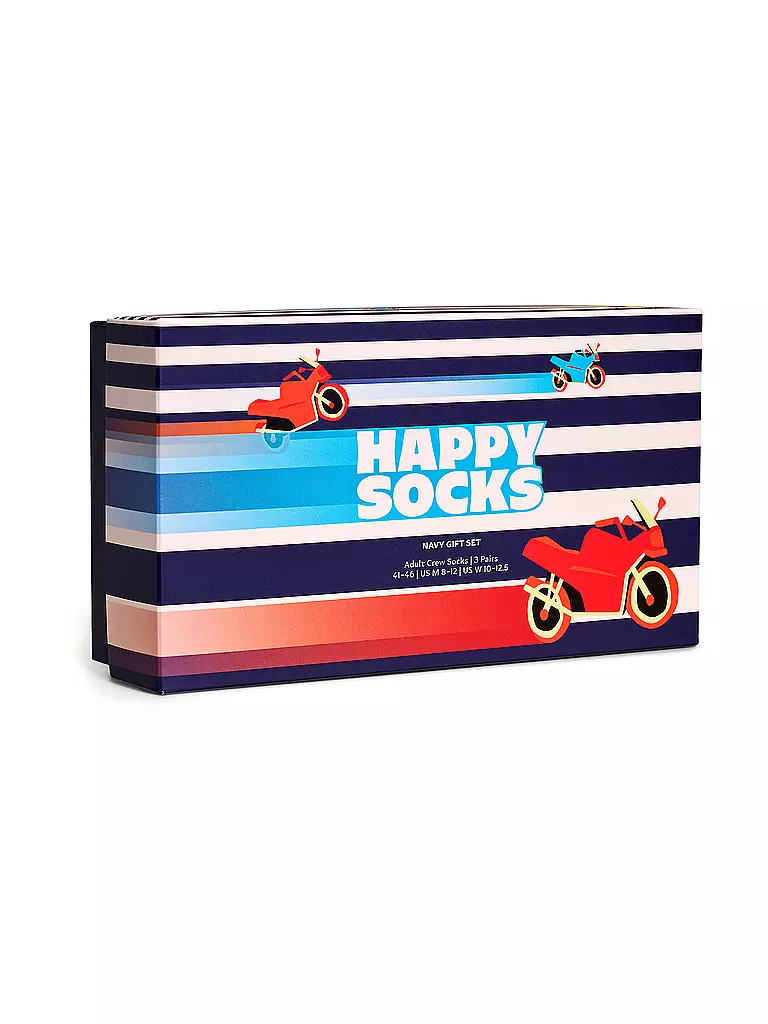 HAPPY SOCKS Damen Socken NAVY GIFT SET VESPA 36-40 3er Pkg Navy dunkelblau