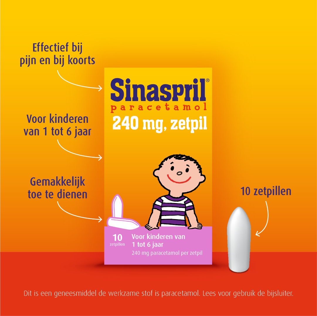 Sinaspril Zetpil 240mg (10 zetpillen)
