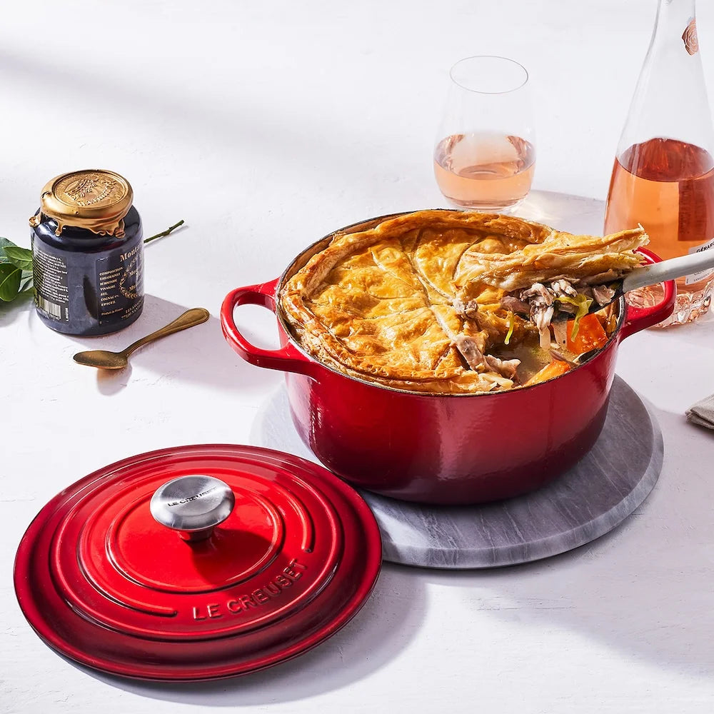 Le Creuset braadpan Signature Kersenrood