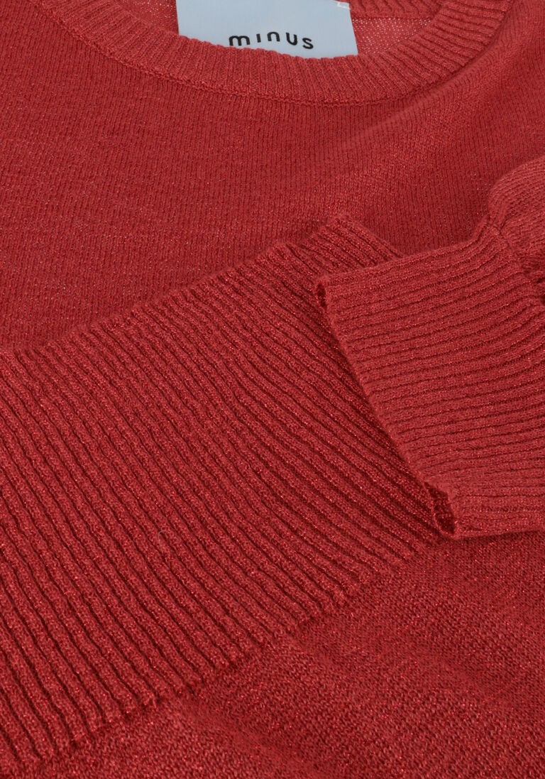MINUS rode minus top liva puff sleeve metallic knit pullover