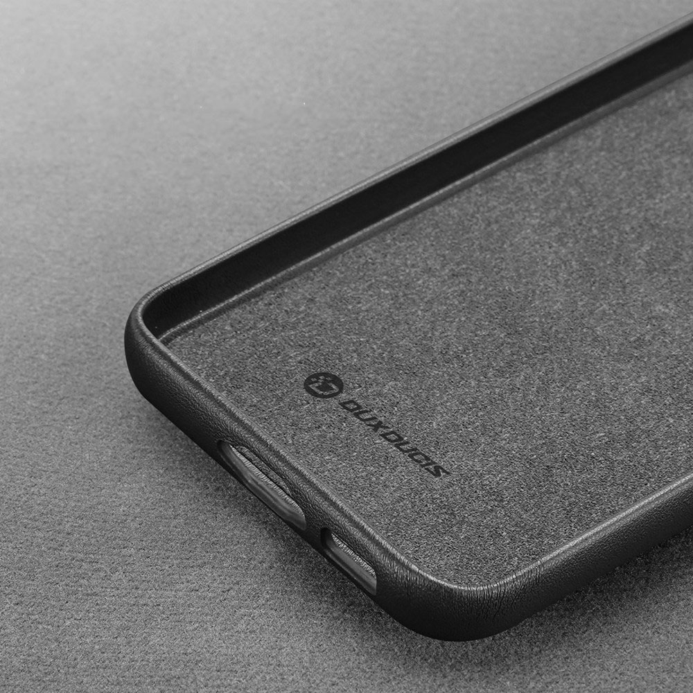 Samsung Galaxy S23 5G Hardcase Leder Optik Hülle Back Case - Schwarz