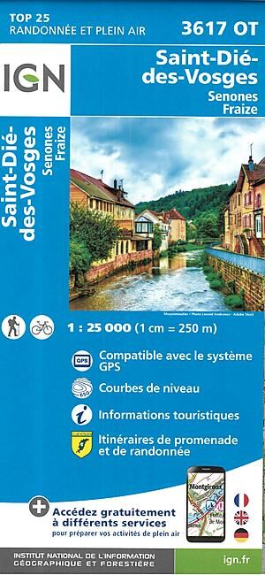 IGN - TOP25 3617OT ST DIE DES VOSGES 1 25 000