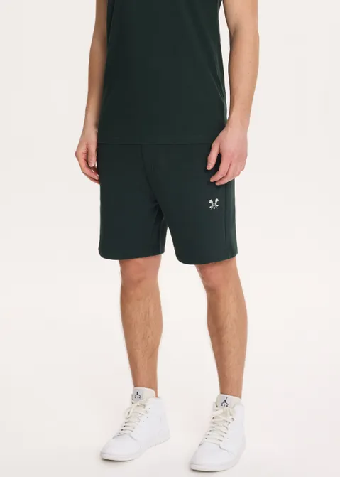 Korte broek jogger met logo groen (GRN.D)