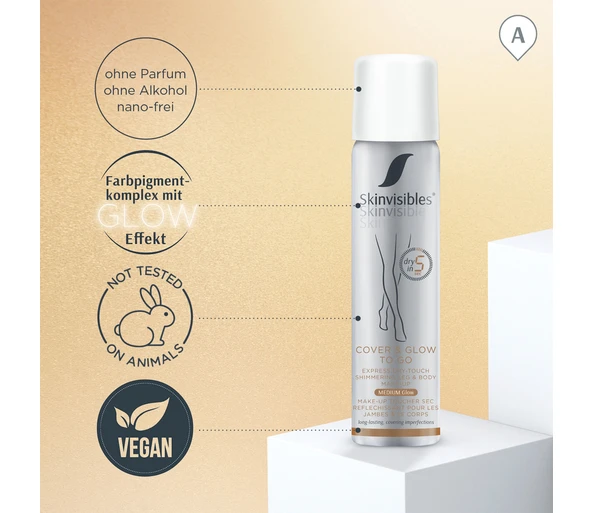 Skinvisibles Cover & Glow to go BodyfoundationMEDIUM Glow