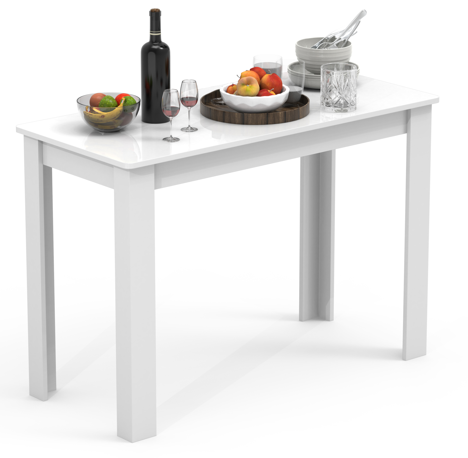Esstisch ESAL 110 - weiß - 110 cm