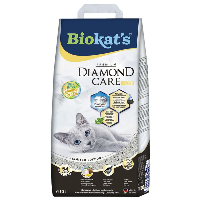 Litière Biokat´s Diamond Care Fresh Summer Dream pour chat