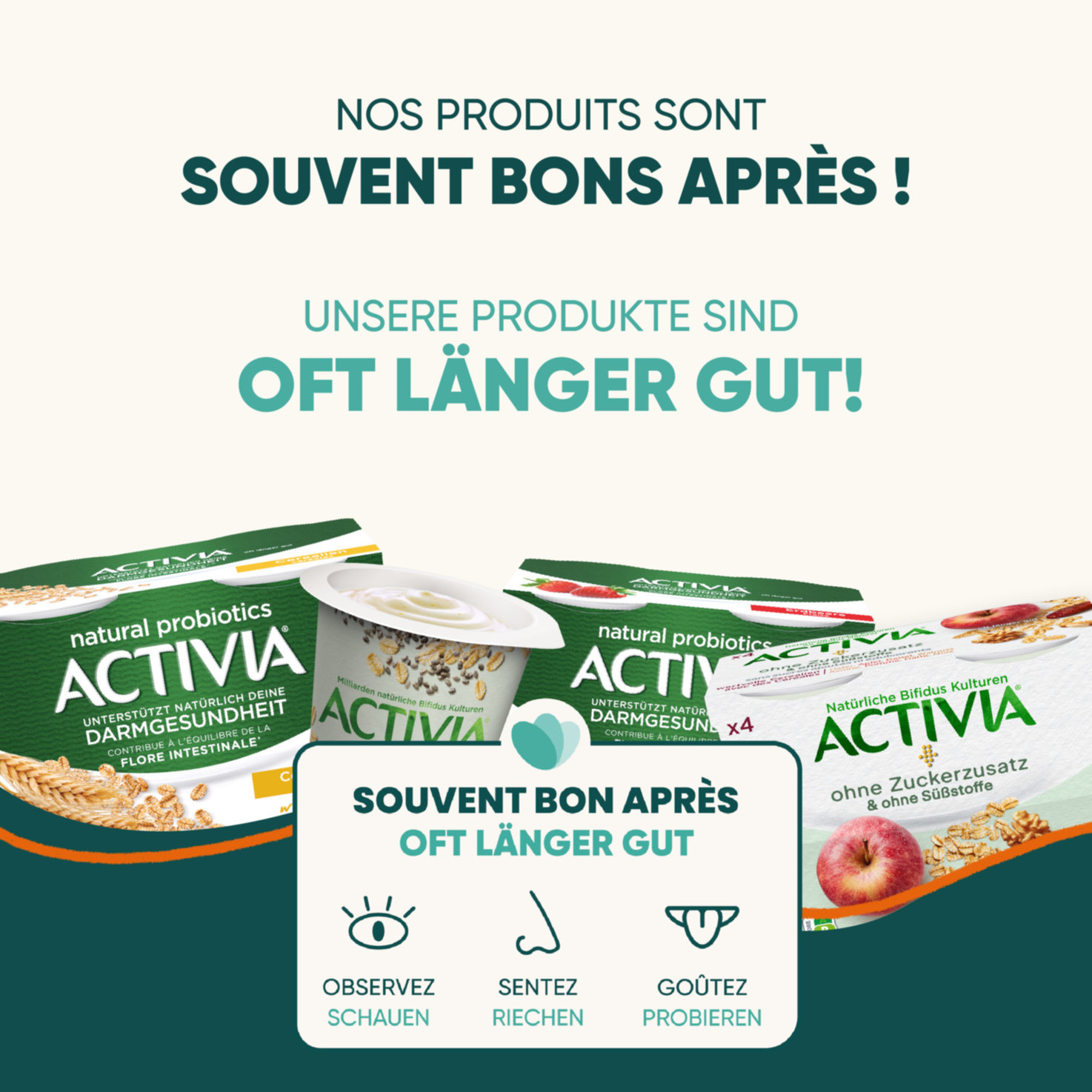 Activia probiotischer Joghurt Cerealien 4x115g