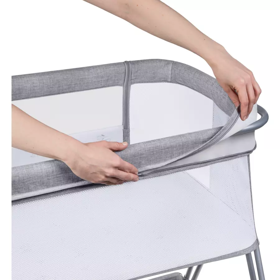 lionelo Beistellbett Luna Grey Concrete