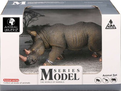 Næsehorn Figur - Model Series - Animal Universe - 16X9,5X11 CM