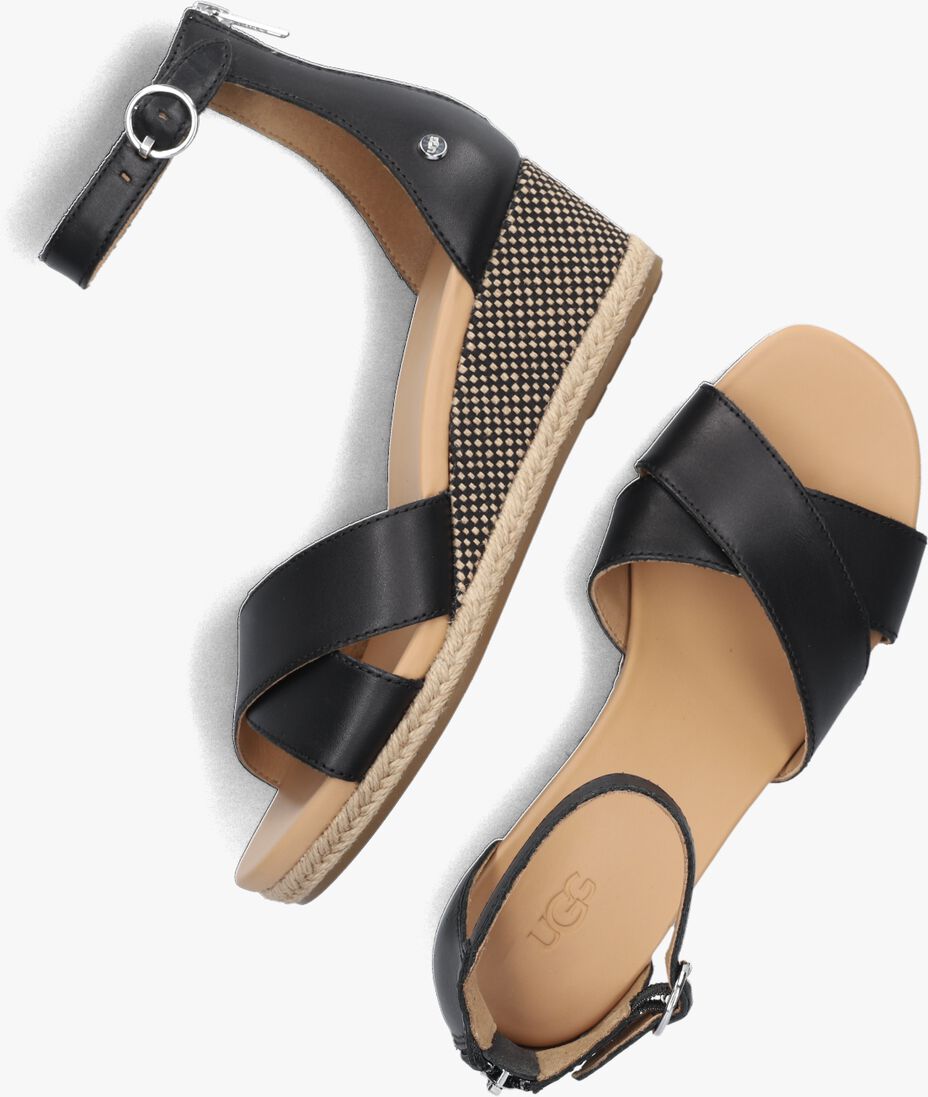 UGG zwarte ugg sandalen w eugenia