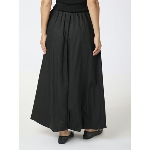 Neo Noir Ober Long Balloon Nederdel, Black, 36