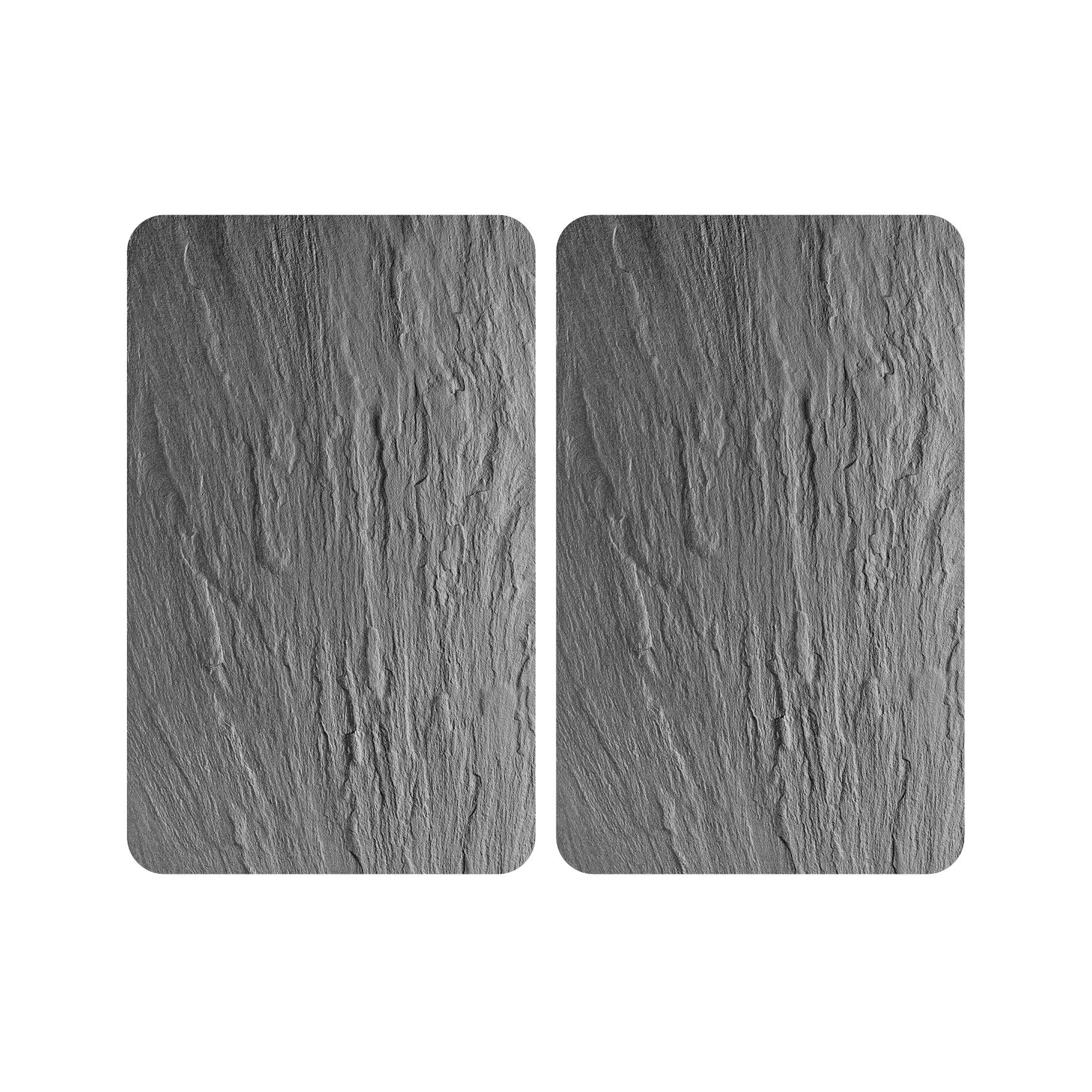 Glas-Abdeckplatten in Schiefer-Optik