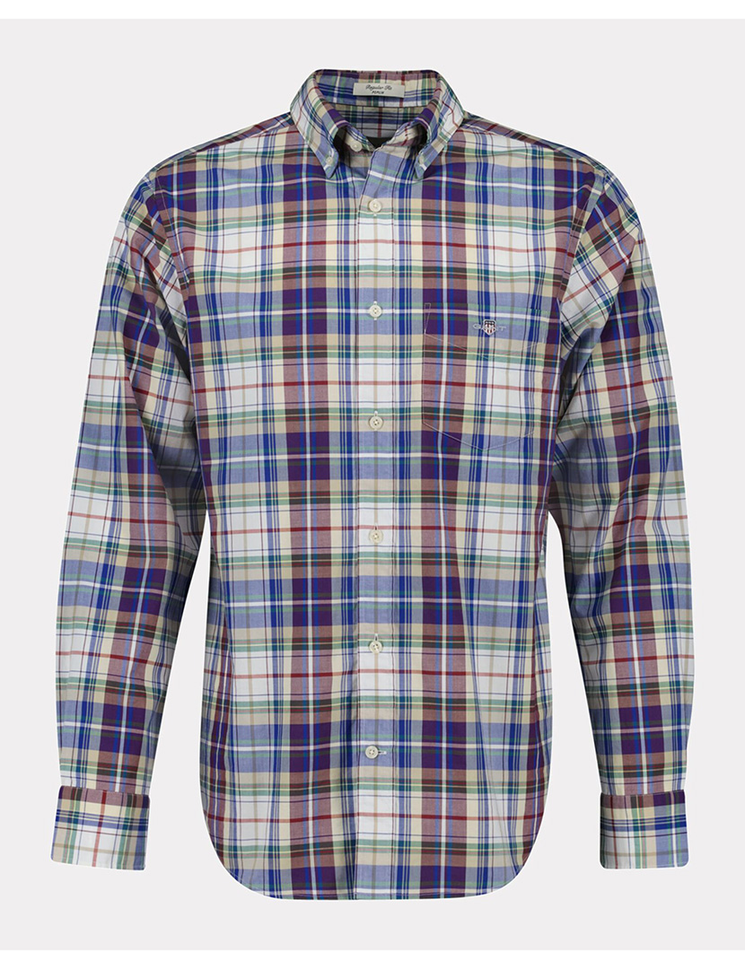 Regular Fit Red Checkered Shirt