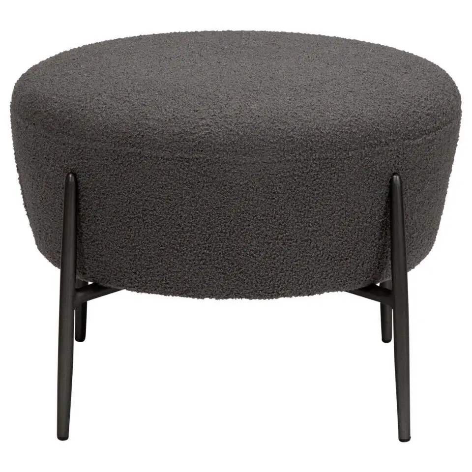 Hioshop Orbit Dan-Form poef bouclé grijs