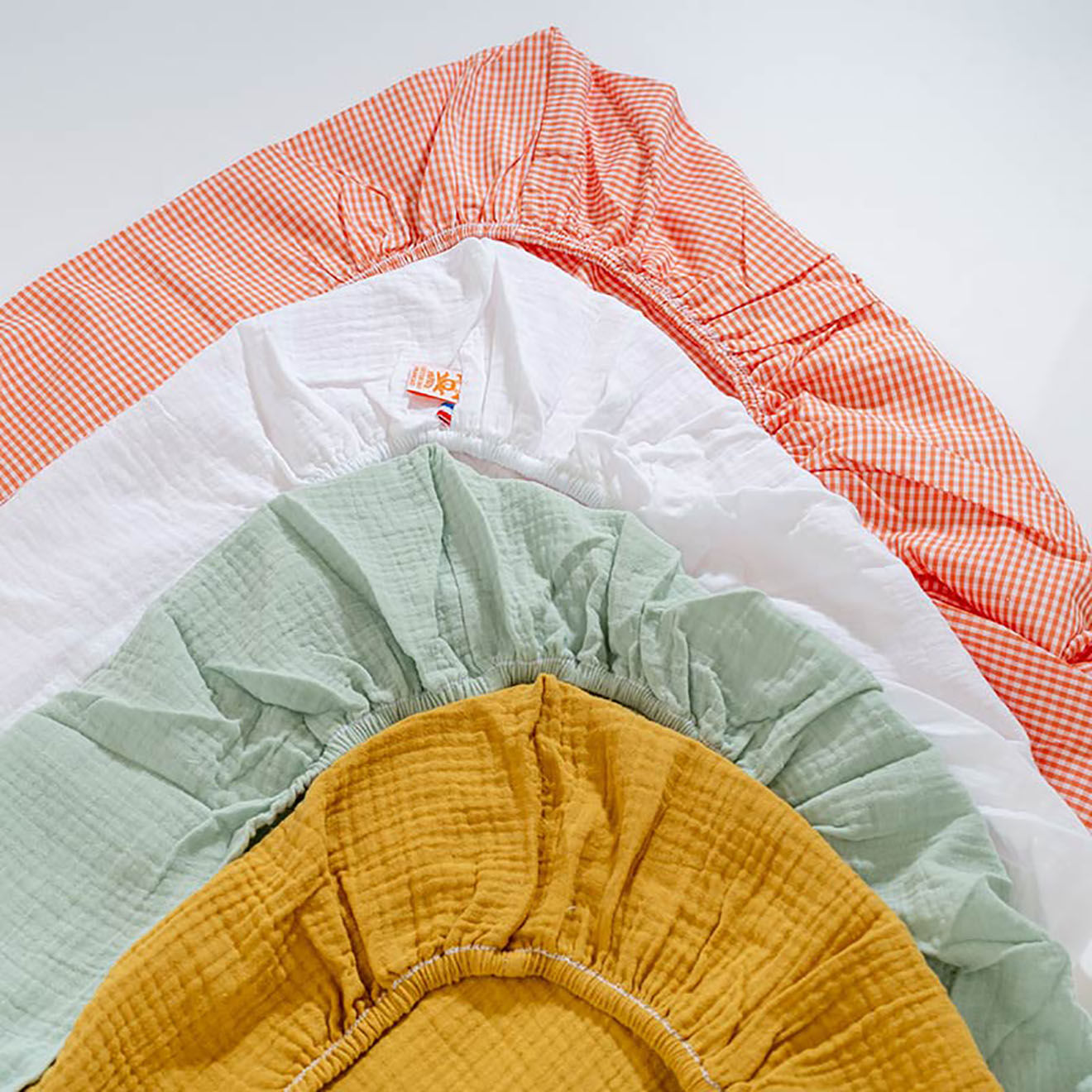 Papate Housse de Matelas à Langer en Coton Bio verte - 50x70 cm