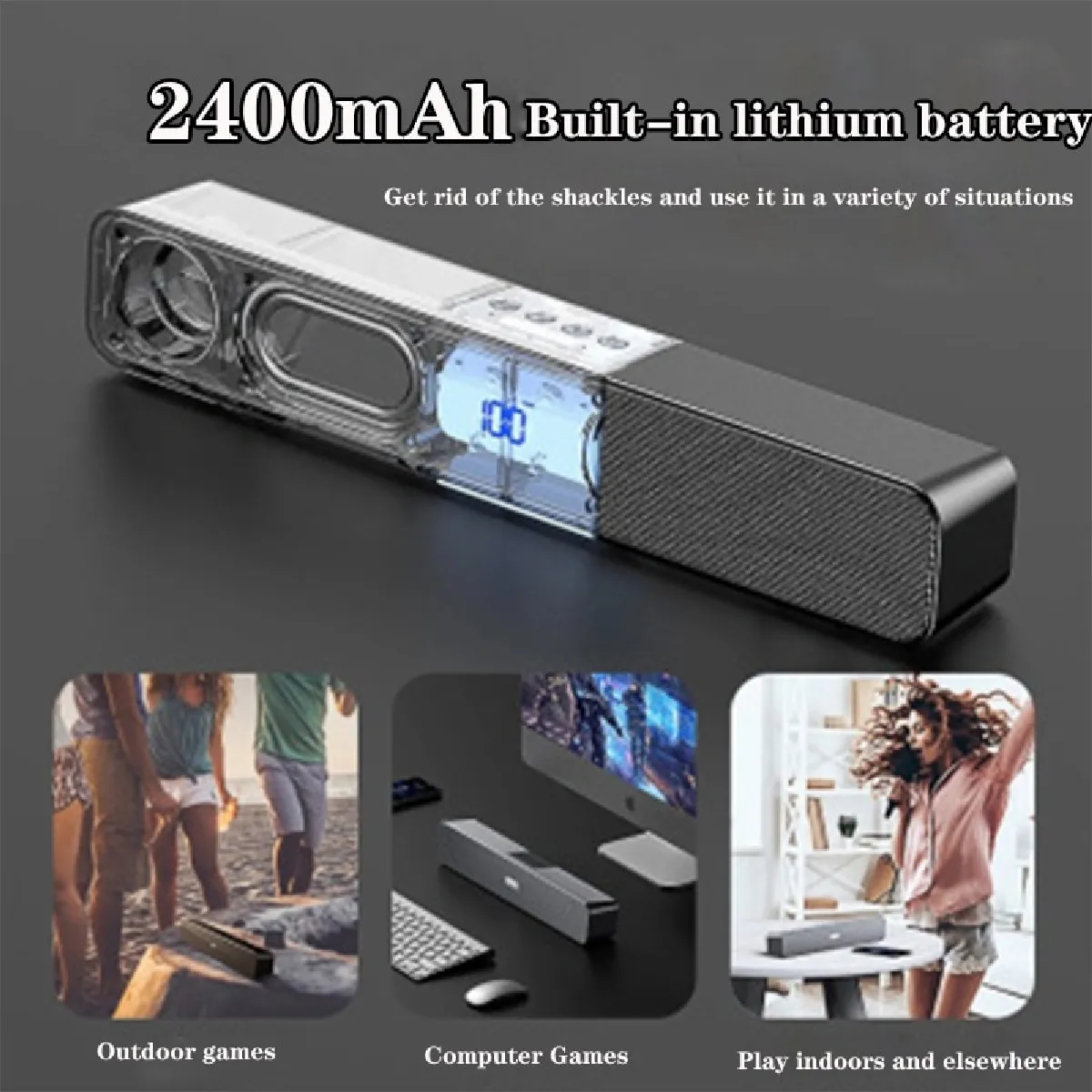 Universal Haut-parleur Bluetooth 40W Étanche - Noir