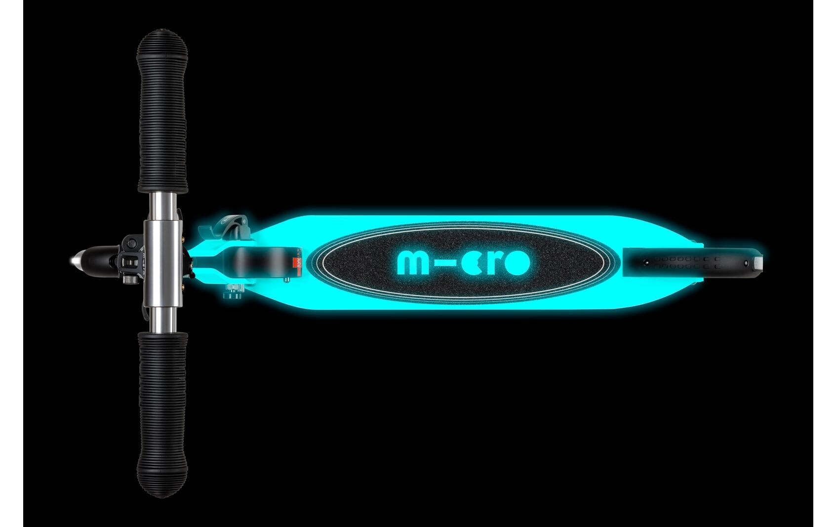 Scooter Micro Sprite Glow LED White<br>Klappbarer Scooter