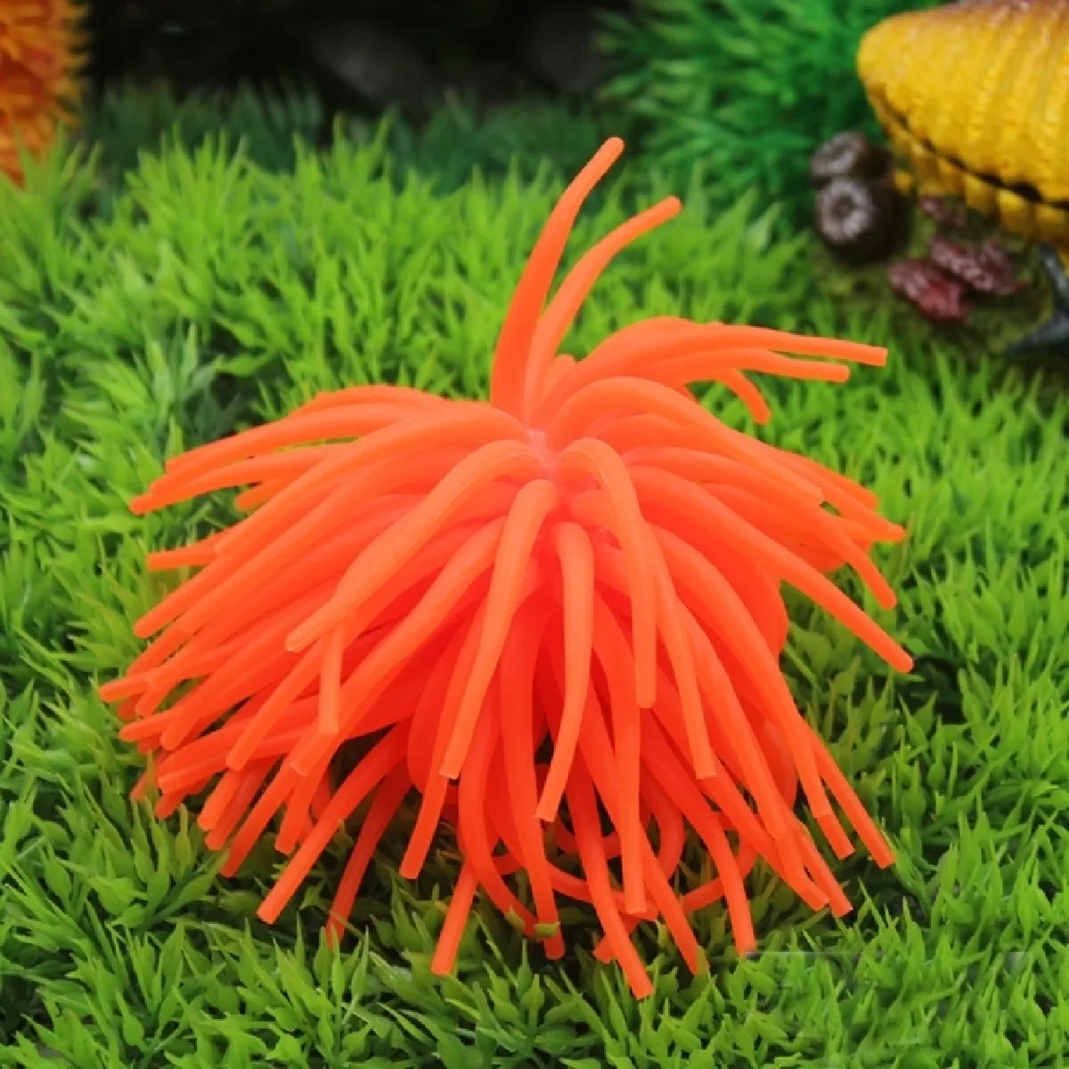 Wewoo Décoration Aquarium Simulation Sea Urchin Ball - Orange