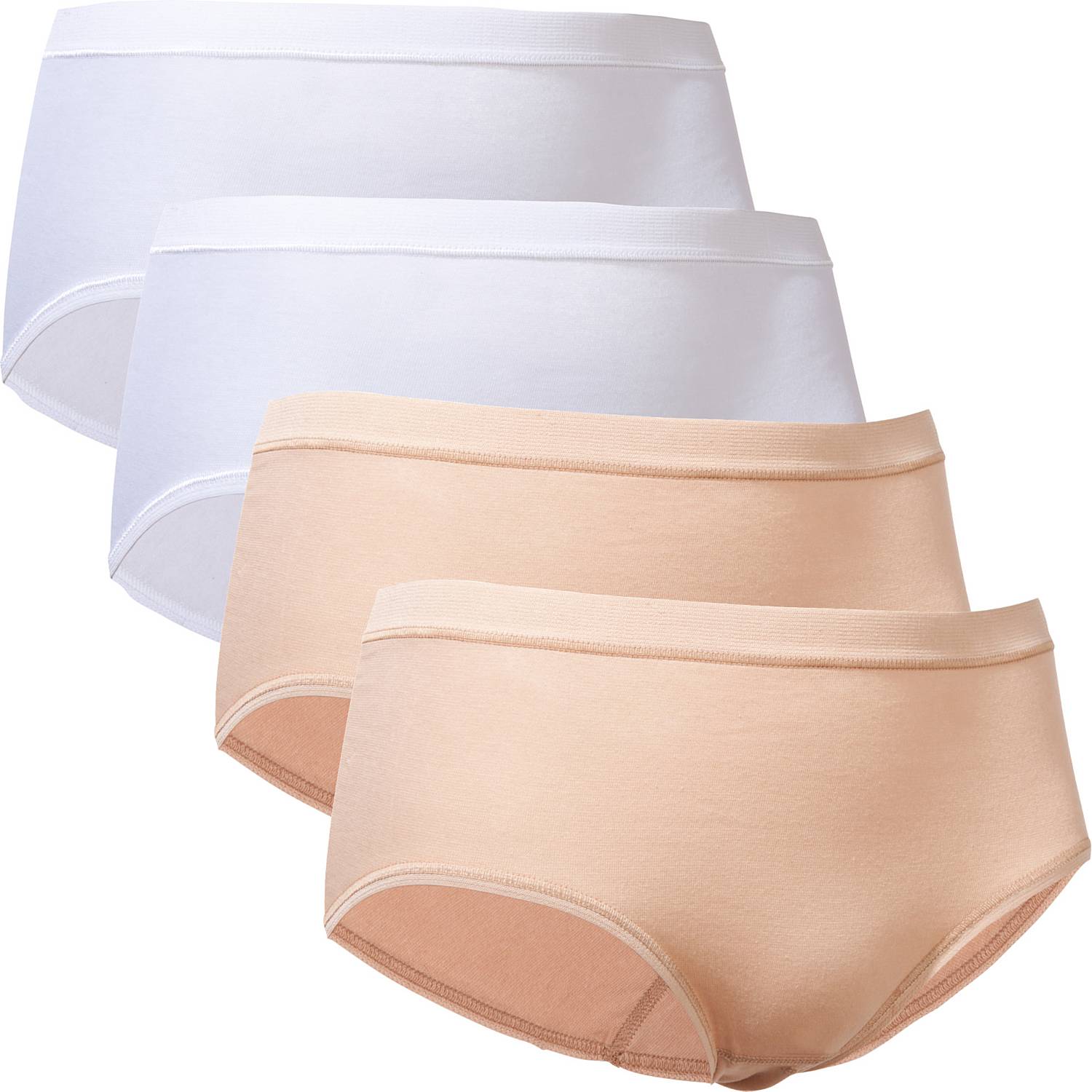 Conta Feinripp Damen-Taillenslip im 4er-Pack