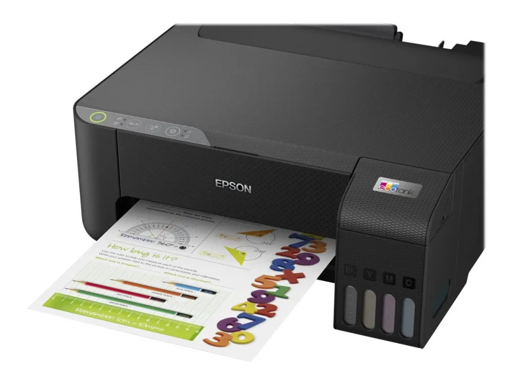 Epson EcoTank L1250 - Printer - farve - blækprinter - kan genopfyldes - A4 - 5760 x 1440 dpi - op til 10 spm (mono) / op til 5 spm (farve) - kapacitet: 100 ark - USB, Wi-Fi - sort