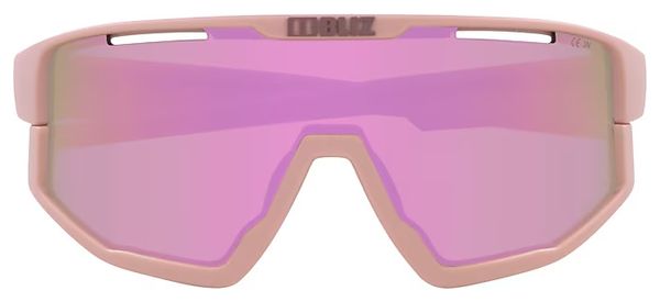 Lunettes Bliz Fusion Rose Mat - Ecran Miroir Rose