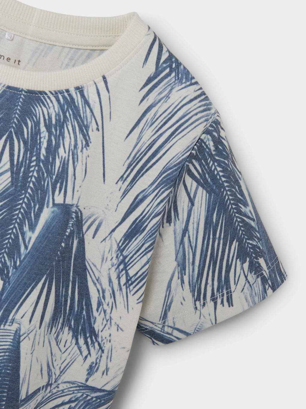 NAME IT T-shirt NKMFILES met all over print blauw/ecru