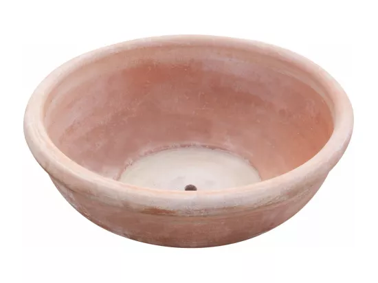 BISCOTTINI Vase - En Terre Cuite Antique - Coupe - Pot de Fleurs - Jardinière - Jardin - Mobilier - Décoration - 80x80x29 cm