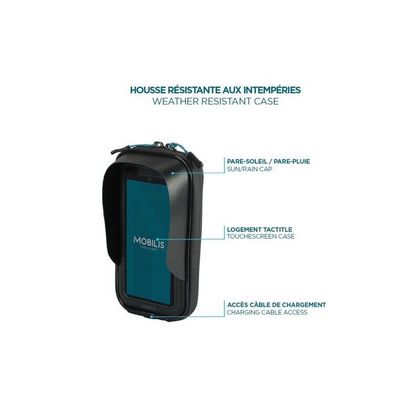 Support Smartphone Mobilis MOTO + HOUSSE RÉSISTANTE U.FIX