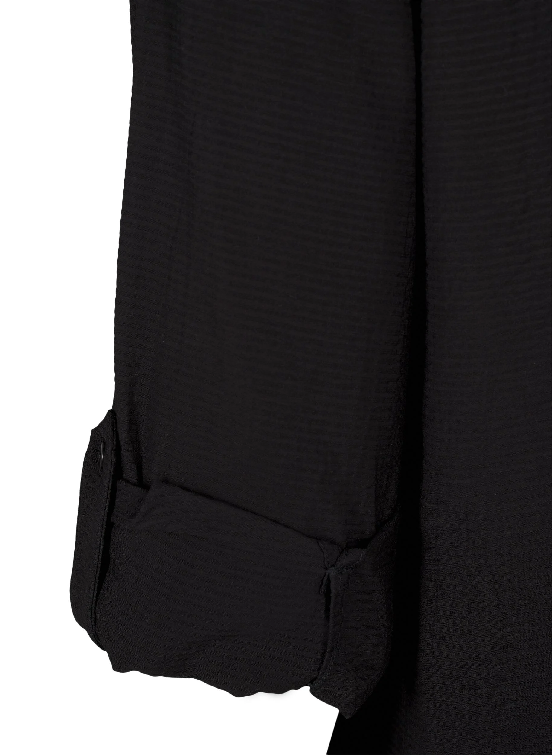 Viskose skjortebluse med 3/4 ærmer