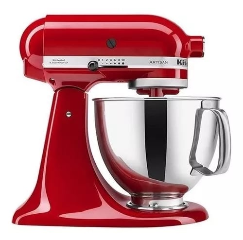 Batedeira com pedestal KitchenAid Artisan KEA33 contour silver 60 Hz 127 V