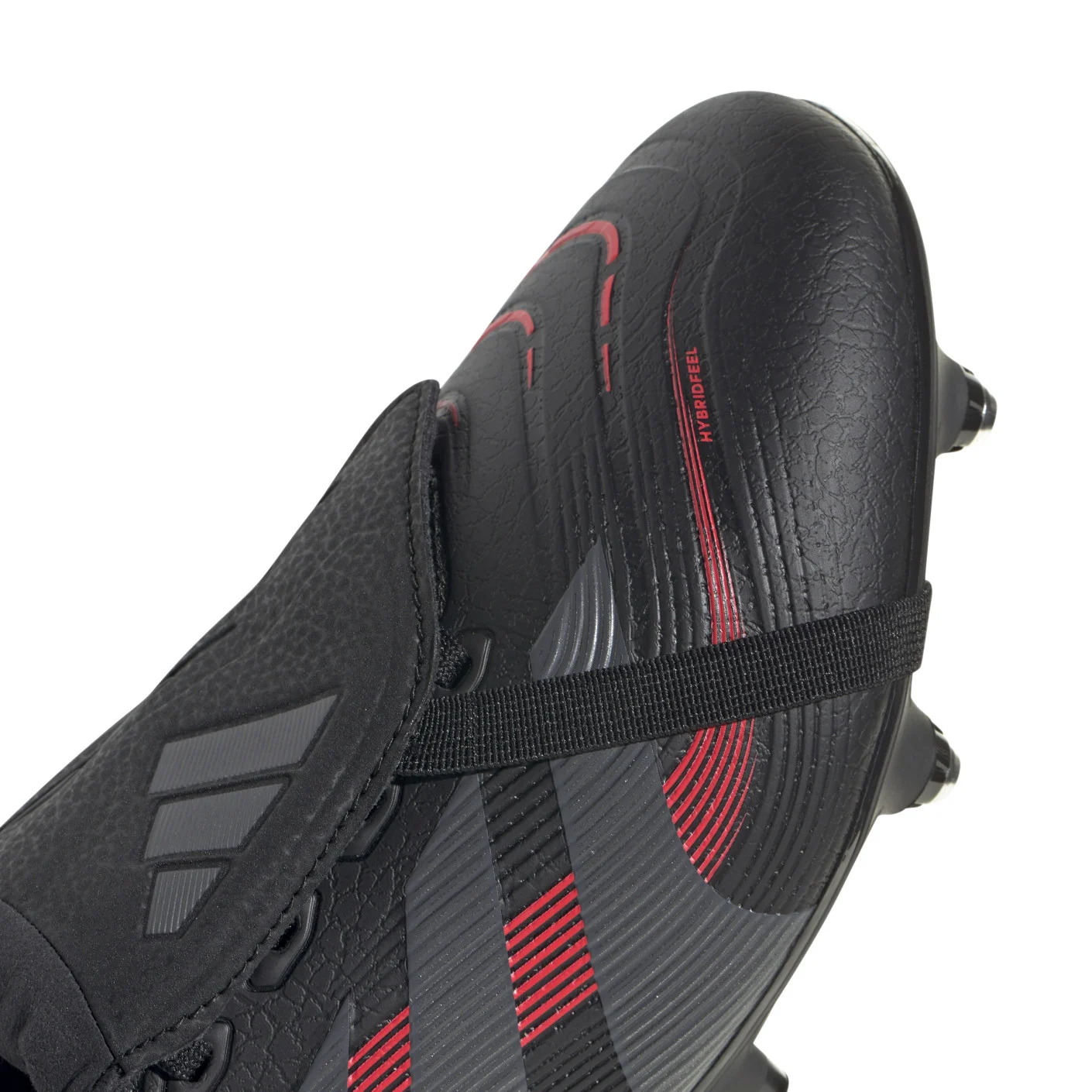 Adidas Predator League FT IJzeren-Nop Voetbalschoenen (SG) Zwart Grijs Rood