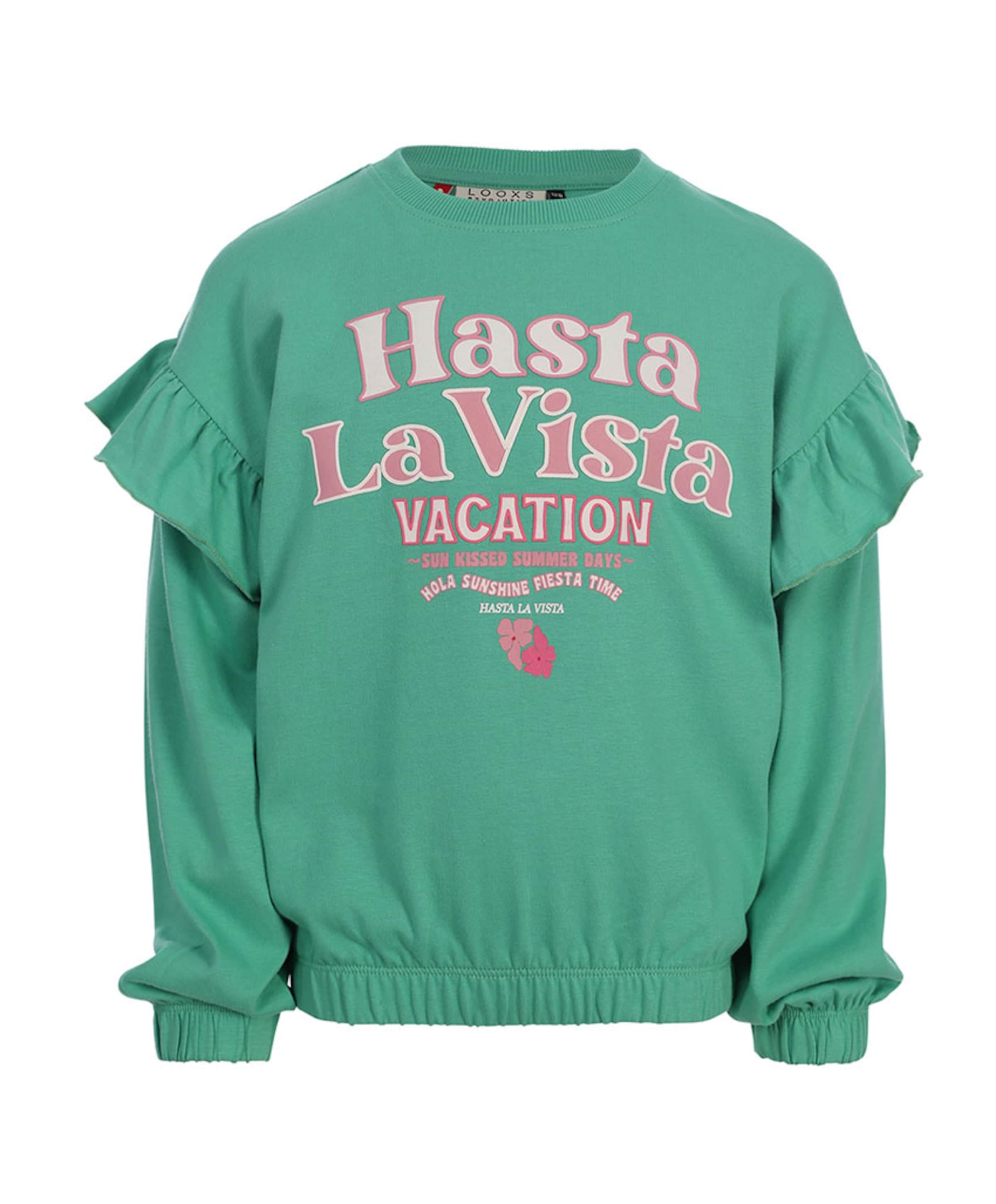 Looxs Little Meisjes sweater groen