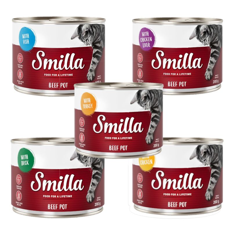 Smilla bœuf 6 x 200 g pour chat