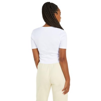 Tee-shirt à manches courtes femme Woven Label CALVIN KLEIN