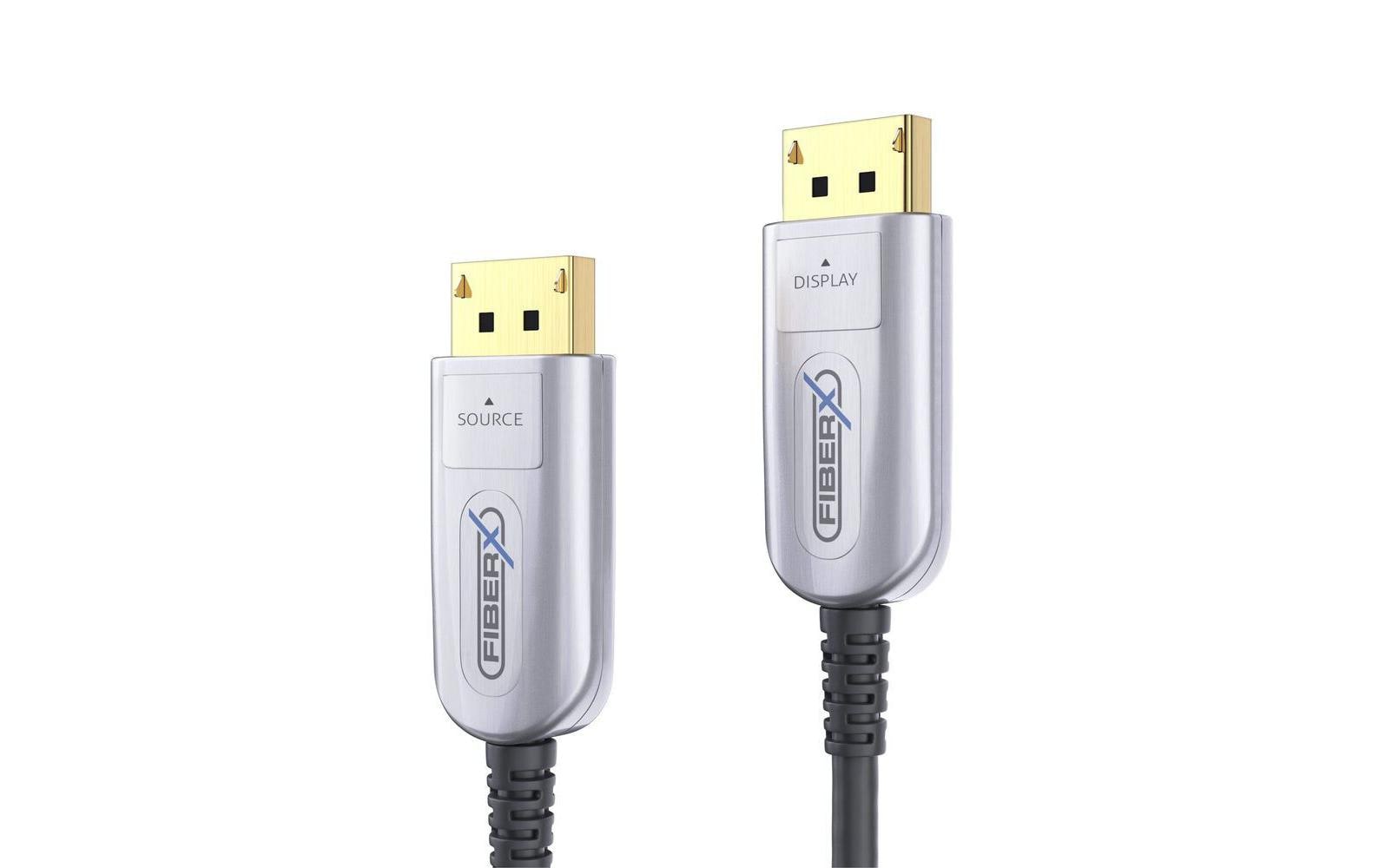 Kabel AOC DisplayPort - DisplayPort, 15 m, 8K/85Hz<br>8K DisplayPort 2.0 AOC Glasfaserkabel - 15 m