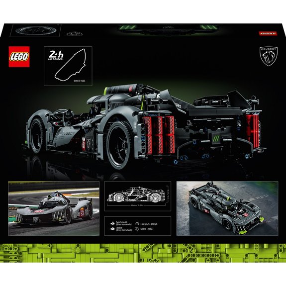 Peugeot 9X8 24H Le Mans Hybrid Hypercar LEGO Technic 42156