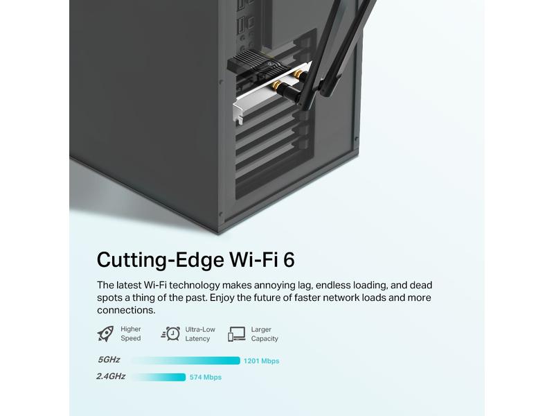 TP-Link WLAN-AX PCIe Adapter Archer TX20E AX1800 Wi-Fi 6 Bluetooth 5.2 PCIe Adapter